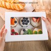 VGOODALL 6 Sets Cupcake Container with Window, 9.5 x 6.3