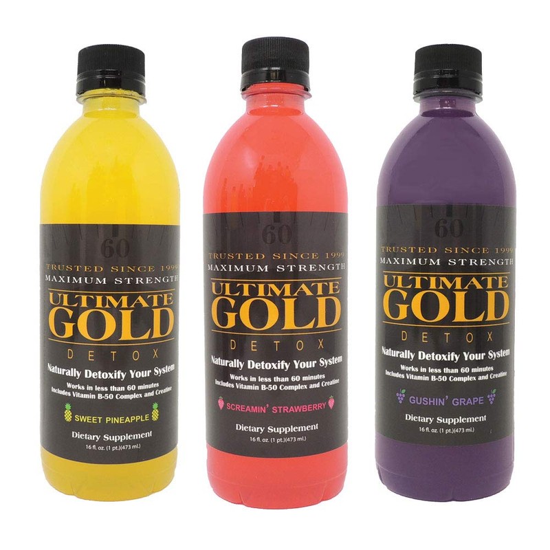 Ultimate Gold Detox Drink - 16oz / Sweet Pineapple