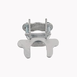 1-3/8" x 1-3/8" Kennel Gate Latch, Chain Link Dog Kennel Latch, for 1-3/8" Kennel Gate Frame & 1-3/8" Kennel Panel Frame, U-Bolt & Nuts Included, Galvanized Steel (1 Pack)