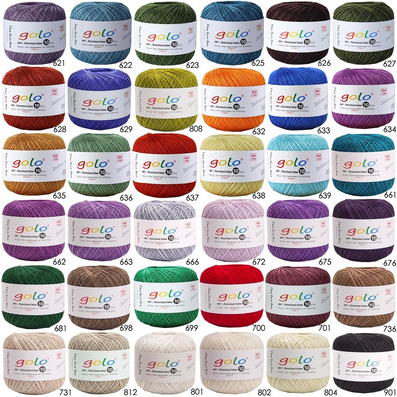 golo Crochet Thread Size10 Yarn for Hand Knitting Crochet Yarn