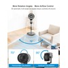 JRD Fan for Bedroom, 70° Oscillating Standing Fans, Quiet Floor