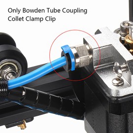 20PCS Bowden Tube 1.75 Coupling Collet Clamp Clip Bowden Collet and Clip Set,3D Printer Accessories Fixed 4 mm Tube 1.75mm Filament Printer Parts