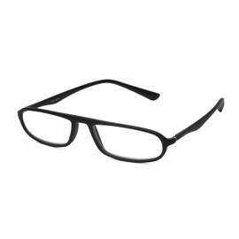 Calabria TR917 Flexie Sport Oval Bendable Reading Glasses +0.75 Black Men Women Single Power Reader Flexible Italy Design