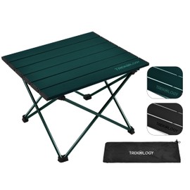 TREKOLOGY TALU Portable Folding Beach Table - Lightweight Travel Camp Table | Small Camping Table for Outdoor Adventures | Foldable, Compact, and Sturdy - Perfect for Camping, Picnic, Beach Trips