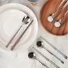 Golden Bell Gloria five-color ceramic cutlery set for 5 people