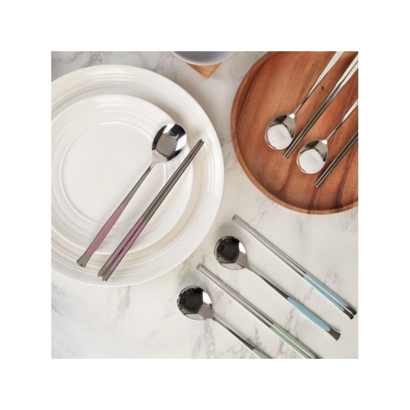 Golden Bell Gloria five-color ceramic cutlery set for 5 people