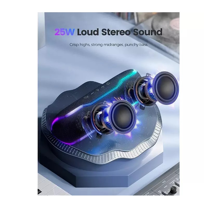 Erkei Sehn Bluetooth Speaker Wireless Portable Waterproof Outdoor Stereo Bass