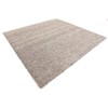 Unique Loom Solo Solid Shag Collection Modern Plush Square Rug,