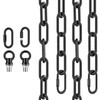 garini 12 Feet Industrial Black Light Fixture Chain, Adjustable Metal
