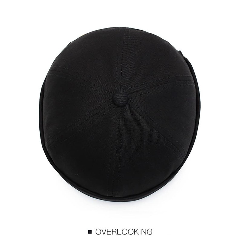 Brimless Skullcap No Visor Rolled Cuff Retro Docker Beanie Cap