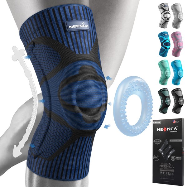 NEENCA Knee Brace,Knee Compression Sleeve Support with Patella Gel Pad