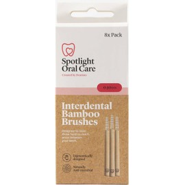 Spotlight Oral Care 8 Interdental Bamboo Brushes - 0.5mm - Pack of 1