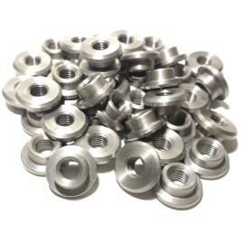 Bryans Racing Enterprises Weld Bung 3/8-16 Thread Steel Machined Weld-On Fabrication Tubing Insert 2 Pack