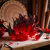 Clockjuan 50 piume rosse naturali per Carnevale Halloween Costume, artigianato,