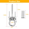 Awroutdoor Ceiling Hook Swing, Swing Hook, Hanging Hook with Screw