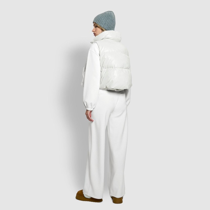 JAJU [JAJU/자주] 여 루즈핏 숏 푸퍼 베스트_아이보리 [JAJU] Women's Loose