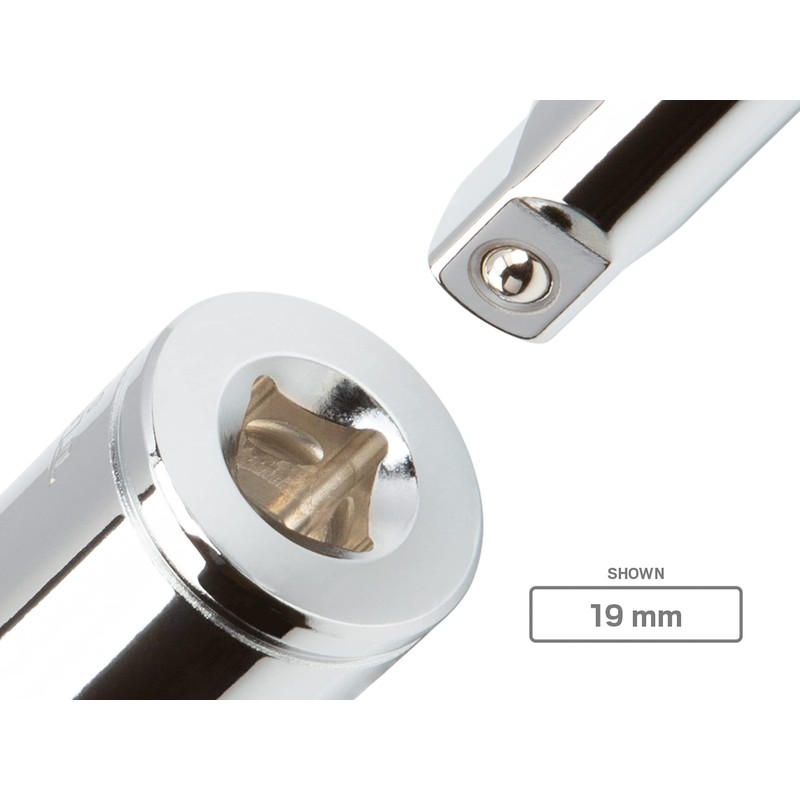 TEKTON 3/8 Inch Drive x 20 mm Deep 6-Point Socket