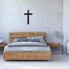 11 Inch Wall Mounted Jesus Cross Rustic Wooden Crucifix for