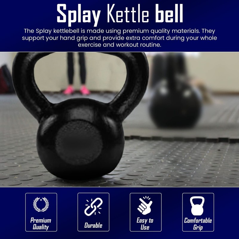 Splay 20 Kg Solid Cast Iron Kettle Bell Experience Ultimate