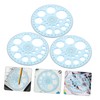 Operitacx Circular Protractor Measuring Ruler Set for Students 360 Degree