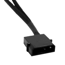 OPSFALCON 2 Pack 4-Pin Molex (Actual 2-Pin) to 2 x 3 Pin / 4 Pin PMW 12V PC Case Fan Power Adapter Cable, 3-Pin or 4-Pin (PWM Connector) to Molex Computer Cooler Cooling Fan Splitter Y Power Cable