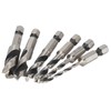 6Pcs 3 Point Drill Bit High Speed Steel Imperial Wood
