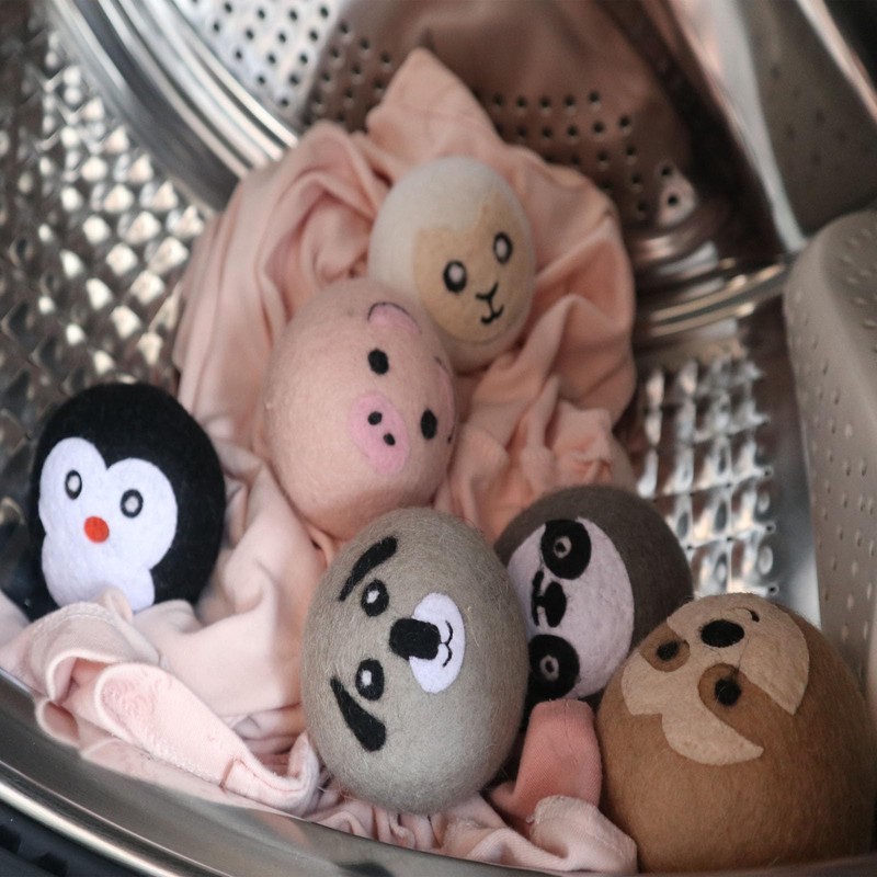 YWXWY Wool Dryer Balls, Cute Pattern Drying Balls for Laundry,