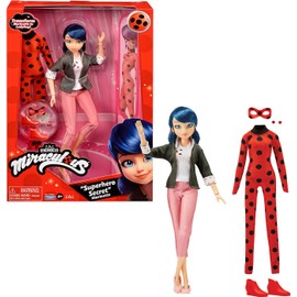 Miraculous Ladybug Superhero Secret Fashion Doll Ladybug | Marinette Costume Change Ladybug Toy With Accessories | Transforming Ladybug Doll | Miraculous Toys From The Tales Of Ladybug & Cat Noir