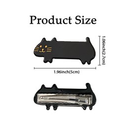 8 Pcs Cat Hair Clips Cute Small Cat Barrettes Fashion Kitty Hair Clips Sweet Acrylic Resin for Girl Teen Women, for Girls Accessories Suitable Daily Wear, Birthday, Party and Other Special Days