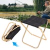 Outdoor Lightweight Aluminium Alloy Folding Stool Portable Mini Fishing Camping
