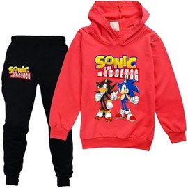 Kids Pullover Hoodies and Sweatpants 2 Piece Tracksuit Jogging Pants Sweatshirt Set for Boys Girls, Red, 13-14 Years