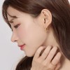 Gold&Deer 14K Goldfield Edge Heart One-Touch Earrings Rose Gold /