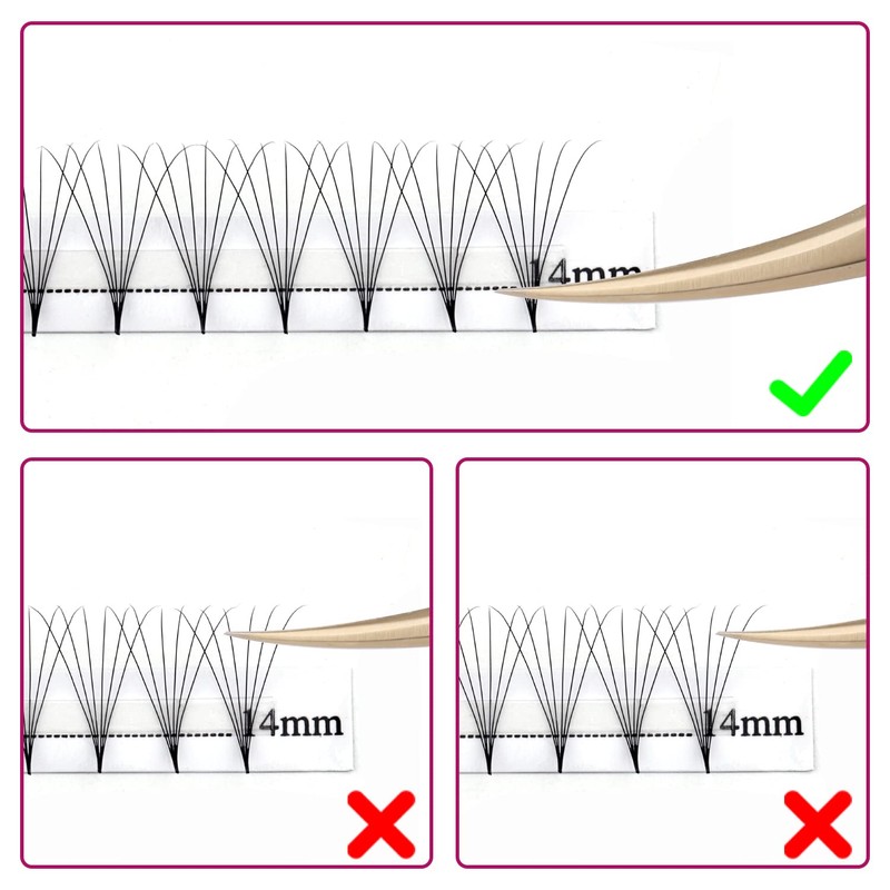 Fadlash (5D-0.07-D-(8-14) Volume Eyelashes Pre-Fanned 5D Pre-Made Russian Eyelash Extension