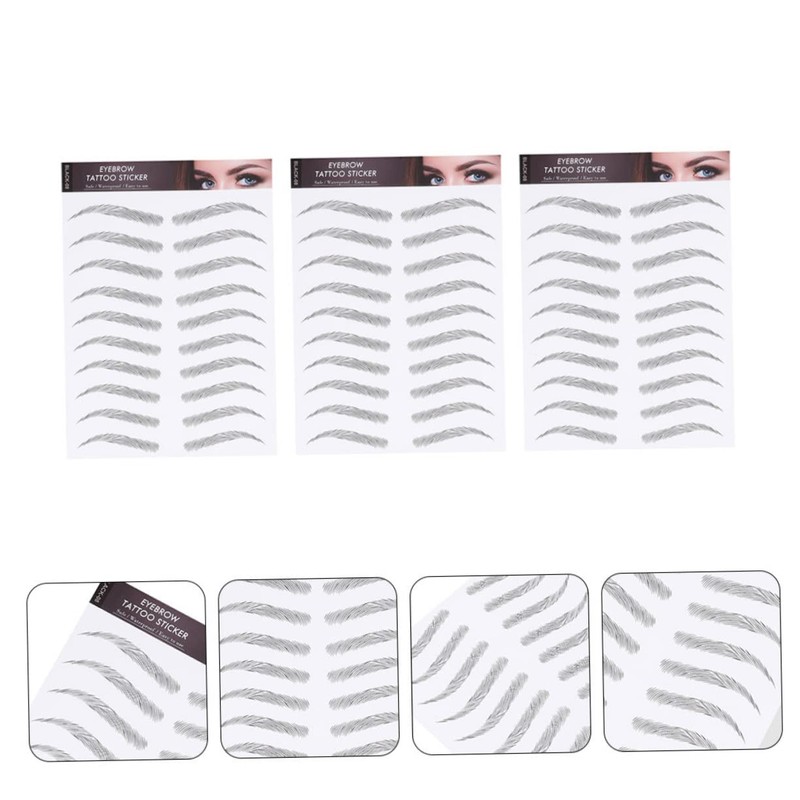 Baluue Sets Instant Temporary Brow Eyebrow Colours for Sparse Brows