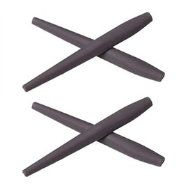 NicelyFit Temple Ear Socks for Oakley CROSSHAIR 2.0 OO4044 Sunglass Frames (Black - 2 Pairs)