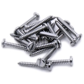 No.14 x 2.75 (6.3mm x 70mm) Slot Pan Self-Tapping Screw - Stainless Steel (A2) (Pack of 20)