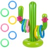 Cactus Toy, Inflatable Toys for Hawaiian Party Decorations, Ring Toss