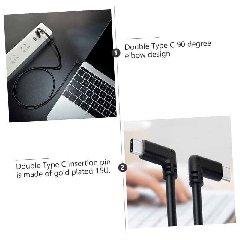 Gatuida 2pcs Double Type c Cable for Fast Charging and