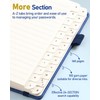 WEMATE Password Book with Alphabetical Tabs, Spiral Password Keeper Book