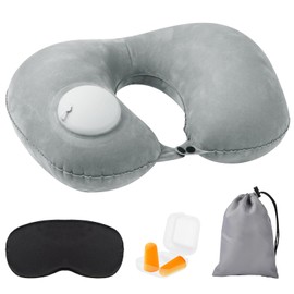 BDSHUNBF Neck Pillow Aeroplane Inflatable Travel Pillow Neck Pillow Inflatable Travel Pillow Neck Pillow Adult Neck Pillow Travel Inflatable Travel Pillow with Eye Mask Ear Plugs