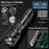 Garberiel 1000000LMS Powerful Rechargeable LED Flashlight Tactical 30W Zoom Torch