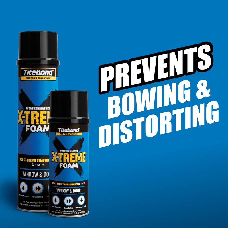 Titebond X-TREME Window & Door Foam 12 Oz. – High-Yield
