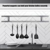 Stainless Steel Magnetic Knife Holder Wall Mounted Double Bar Kitchen