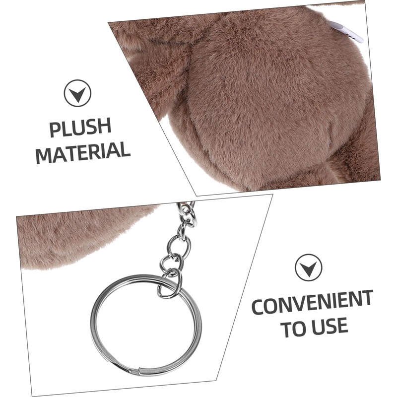 Toyvian Sloth Keychain Backpack Pendant Plush Keychain Charm Bag Hanging