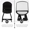 CHILDWEET Practical Convex Towing Mirrors for Cars and Clip Extension