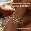 Gokeey Gold Bracelets for Women Trendy 14K Gold Plated Jewelry