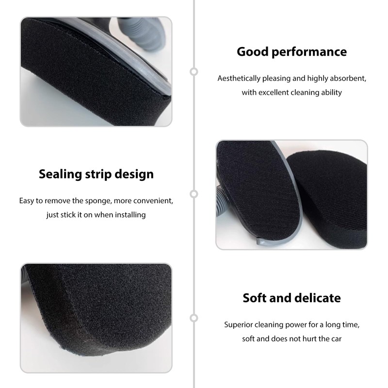 BWBWND Car Tire Shine Applicator, High-Density Sponge Tyre Dressing Applicator