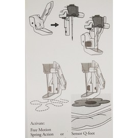 HONEYSEW Sensor Foot (Q) Compatible with Viking 413192045