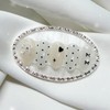 [Handmade Nail Tips] Black Snow Pearl Nail Tips - Long