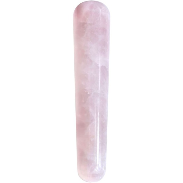 Jovivi Handmade Natural Rose Quartz Gua Sha Scraping Massage Tool, Massage Wand for Acupuncture Therapy Stick Point Treatment Mother's Day Gift - Rose Quartz Crystal